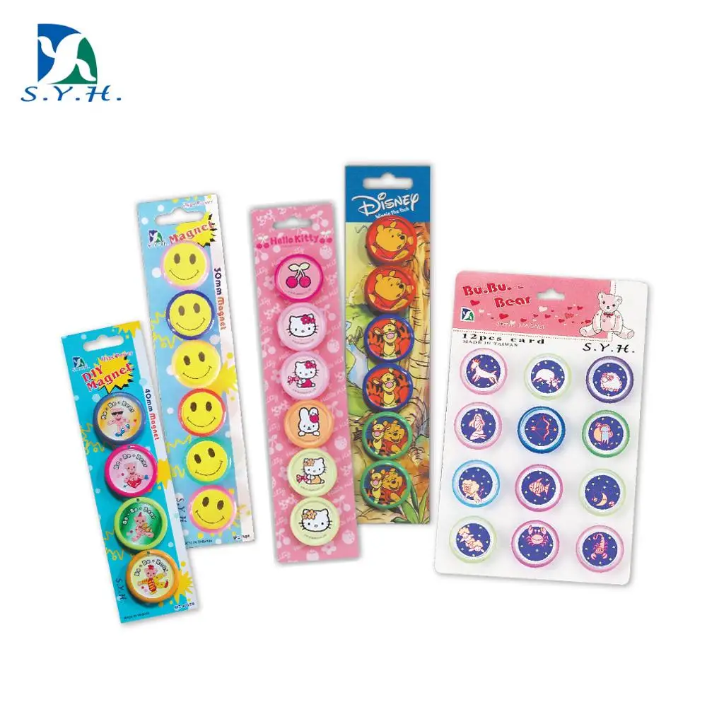 Цветной пластиковый круглый магнит для белой доски, 3 см, 4 см