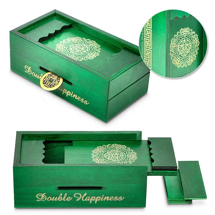 Creative Wooden Puzzle Box Secret Trick Intelligence Compartment Magic Money Gift Case Brain Teaser Logic Educational Toys