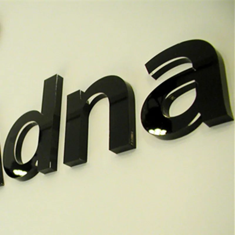 drop shipping DIY 3D metal laser cut company wall sign stainless steel Alphabet letters wedding party name letter