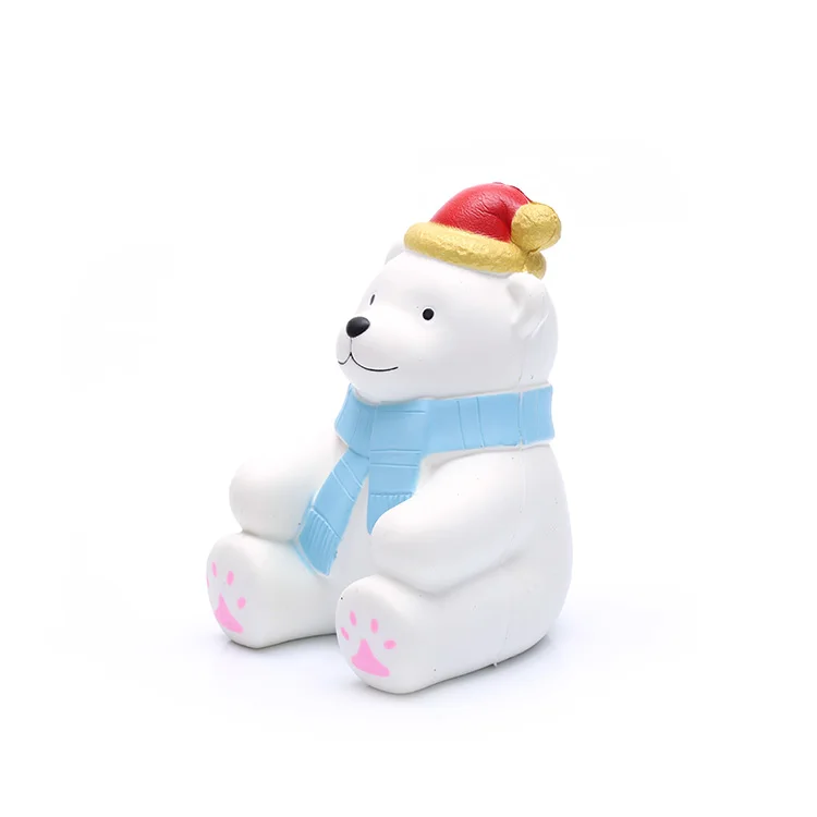 Пользовательские китайский ПУ пены персонализированные polar bear стресс мяч