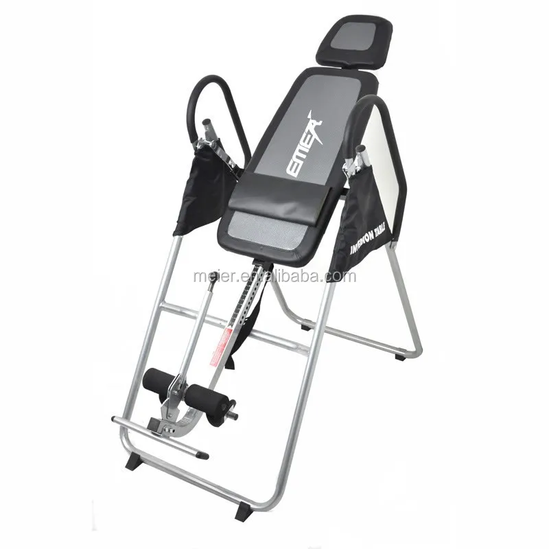 EMER Deluxe Inversion Table Pro Fitness Chiropractic Table Exercise Back Reflexology with CE