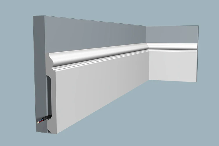 wood color decorative plastic skirting board base board board wooden