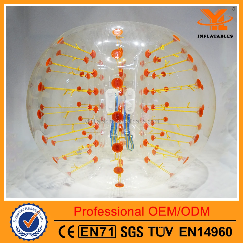 Inflatable Giant Human Bubble Ball, Funny Bubble Games for People, High Quality Plastic Inflatable Bubble Ball for sale