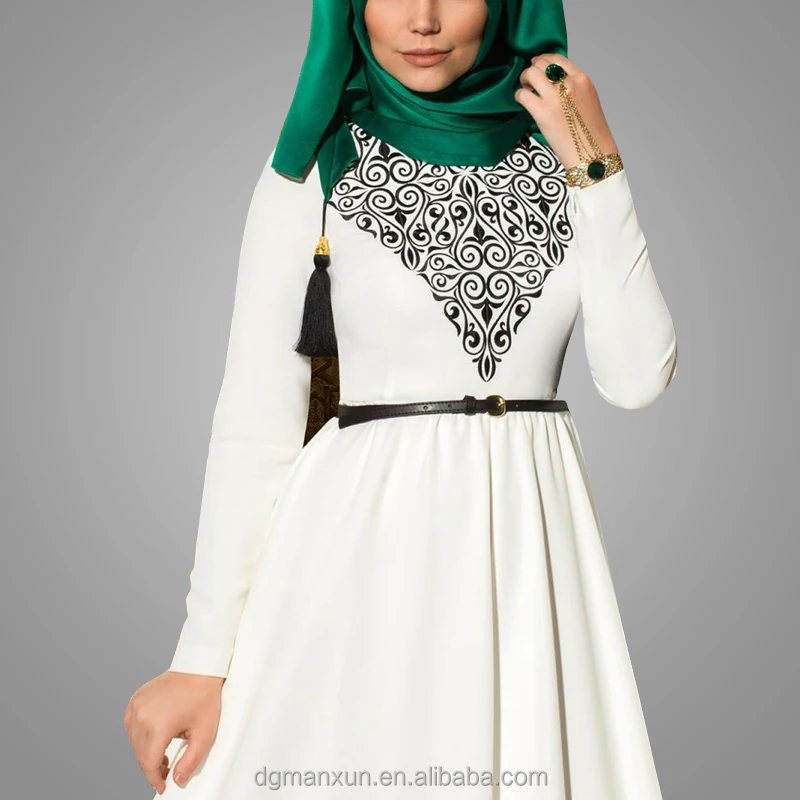 2016 Abayas исламская одежда мусульманское платье женские длинные платья Малайзия Турецкая индонезийская мусульманские