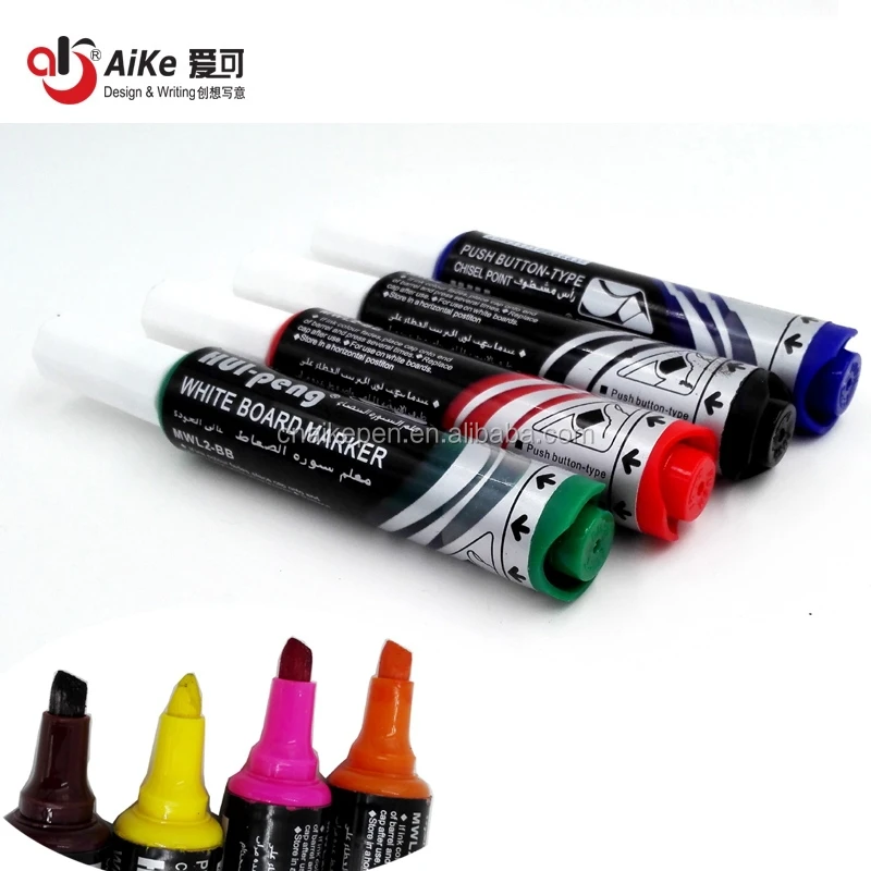 
Push-Button Jumbo Dry Wipe Markers Low order/chisel tip 
