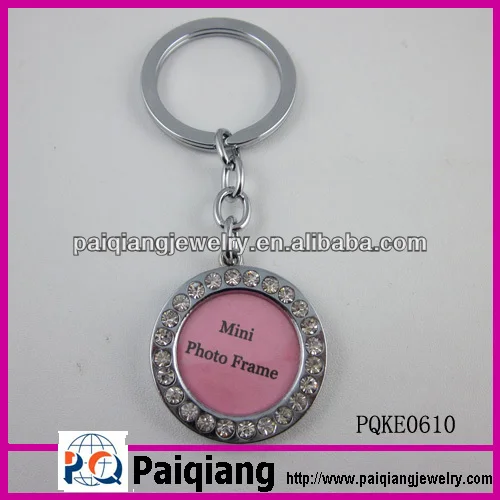 
bulk pink mini photo album rhinestone keychains wholesale 