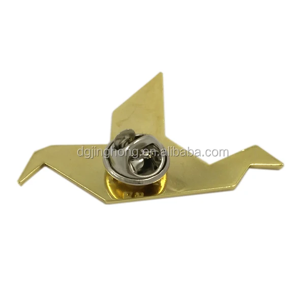 High quality metal crane custom brooch