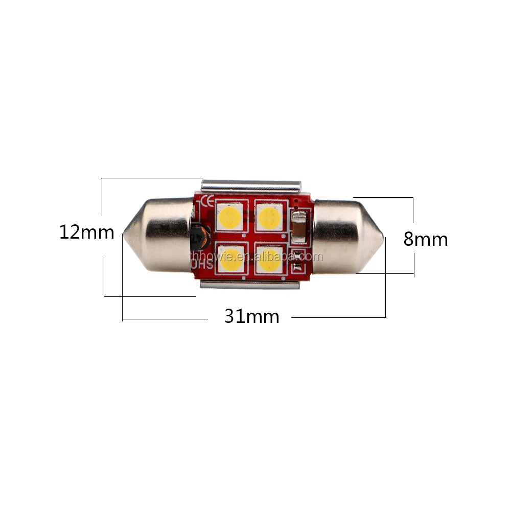Festoon C5W 3030 Chip 4 SMD 6 SMD LED Canbus Car Interior Light White DC 12V Error Free Auto Led Reading Lamp Dome Light Bulb