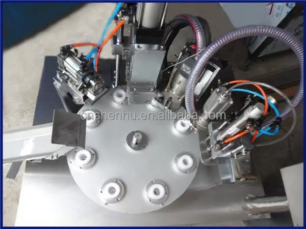 Automatlate пластиковая трубка розлива и уплотнение машина ручной крик и зубная паста