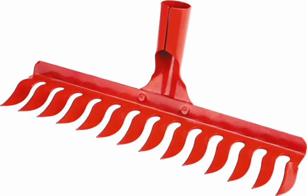 Carbon steel garden rake metal rake  head farm rake in Guangzhou
