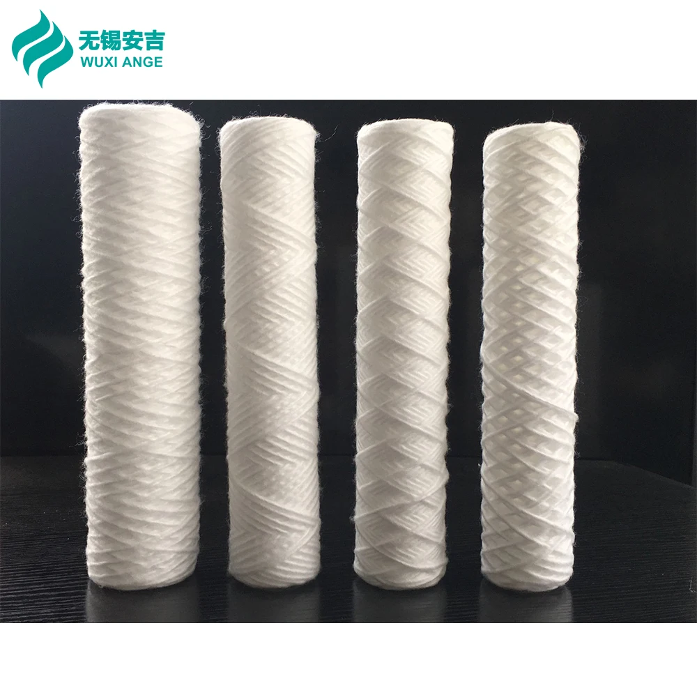 10 20 30 40" PP String Wound Filter Cartridge Making Machine PP Yarn Filter Winding Machine For Water Treatment