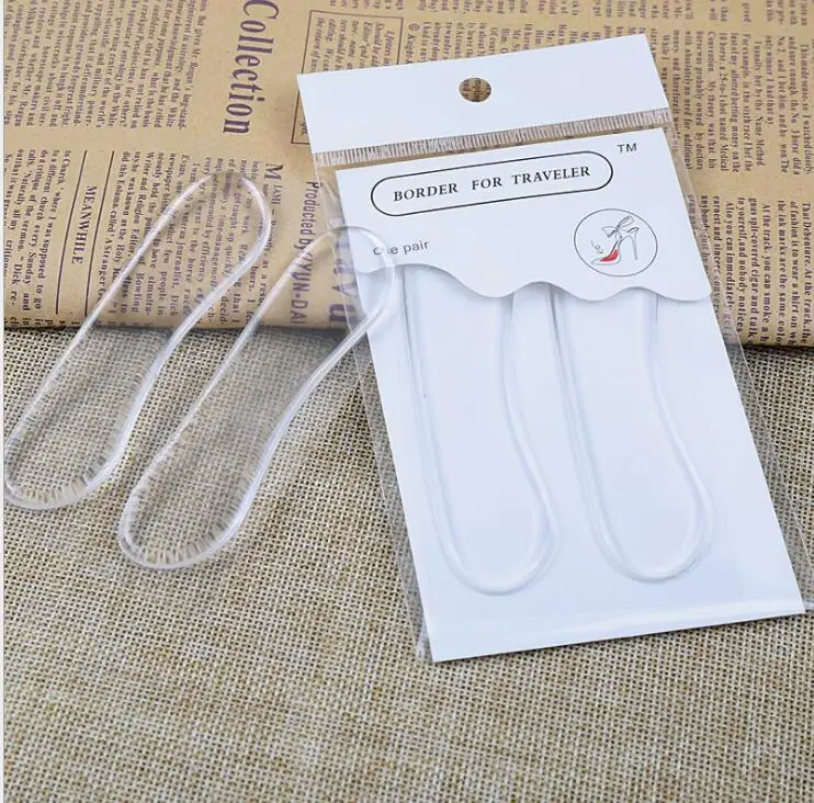 Многоразовое моющееся средство для ухода за ногами, силиконовое гелевое облегчение боли в пятке, подушечки для спины, гелевая подкладка для пятки для женской обуви на высоком каблуке