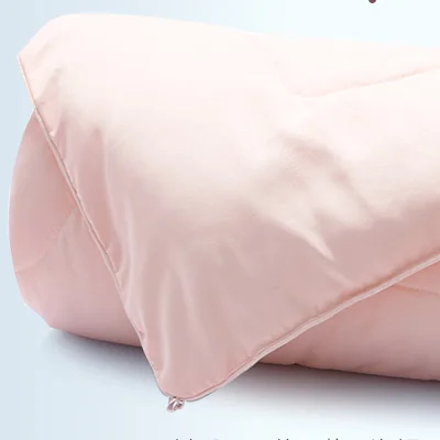 Hom Luxury Design cotton satin cover Tussah silk quilt