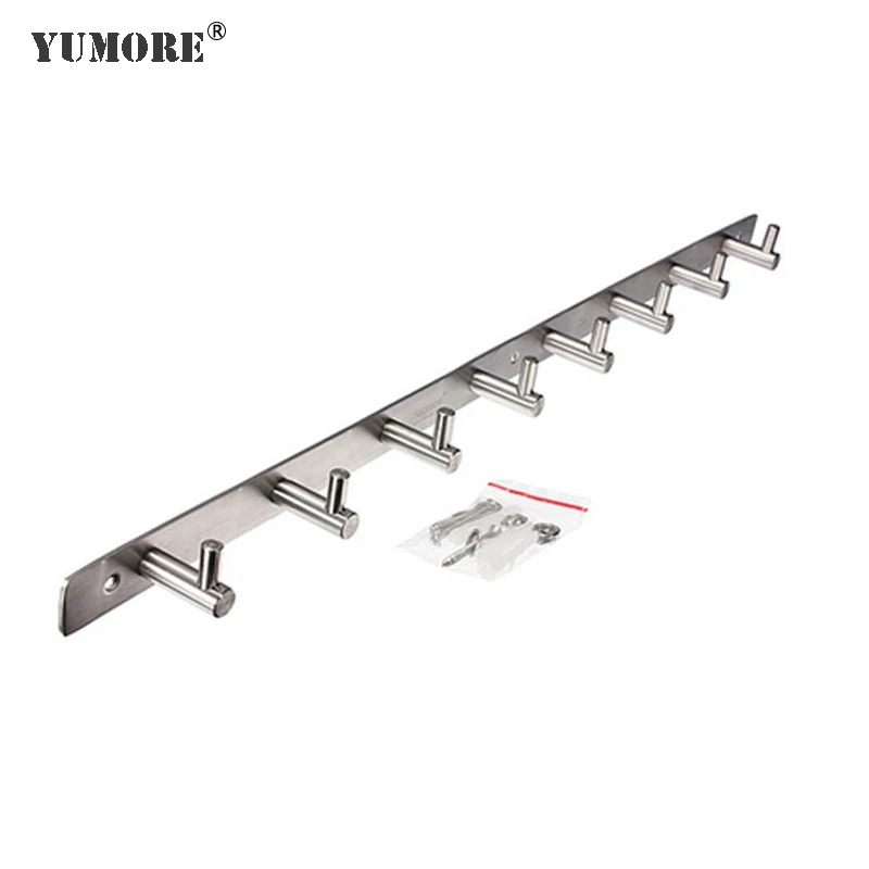Hotel decorative wall mounted coat rack stainless steel coat hook