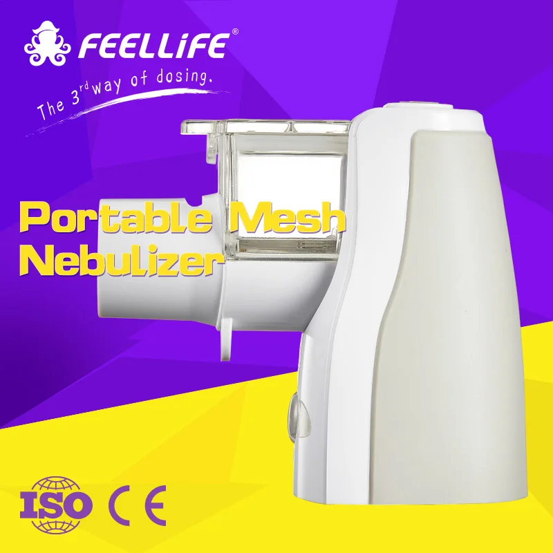 Feellife mesh atomizer mesh portable inhlator for asthma copd respiratory disease medical nebulizer to prevent cross infection