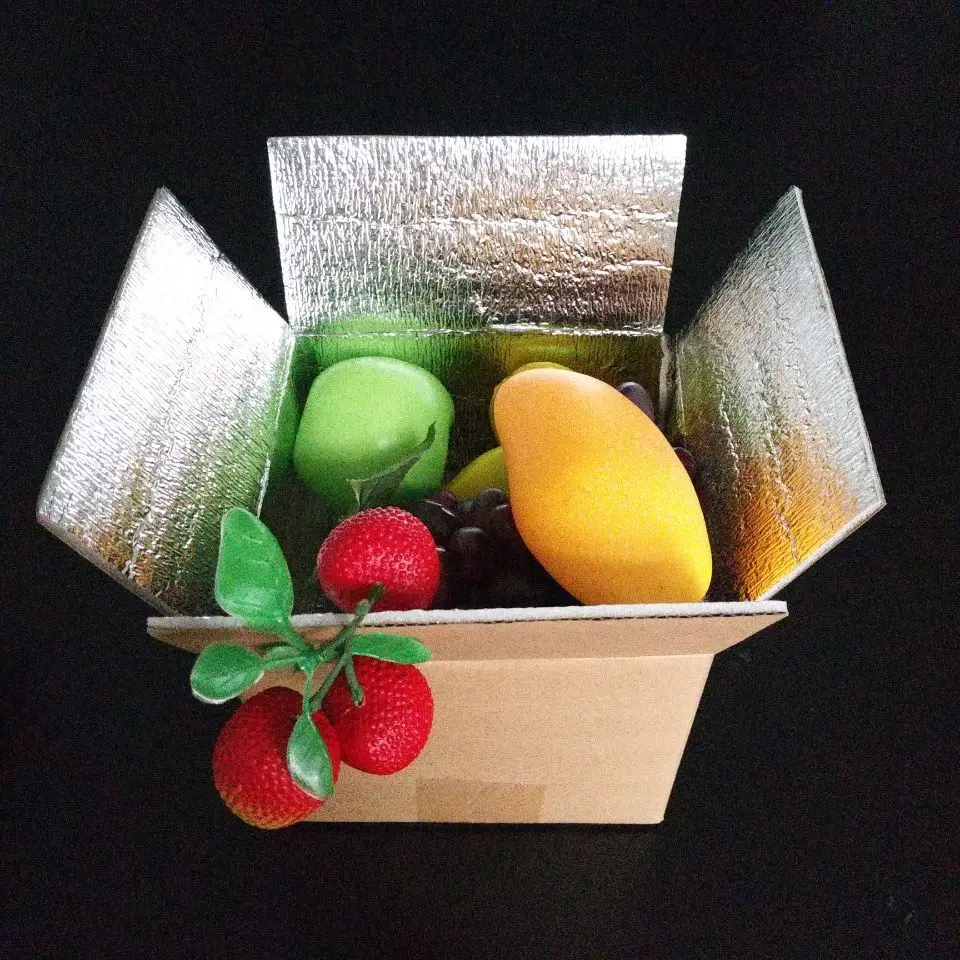 Insulated Cardboard Boxes Custom Printing Fruit Box Cooler Foam Box