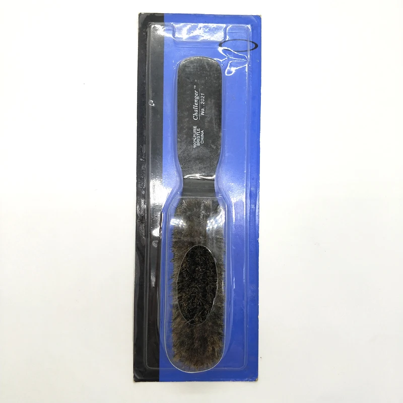 Professional black boar bristle wooden natural hair brush
