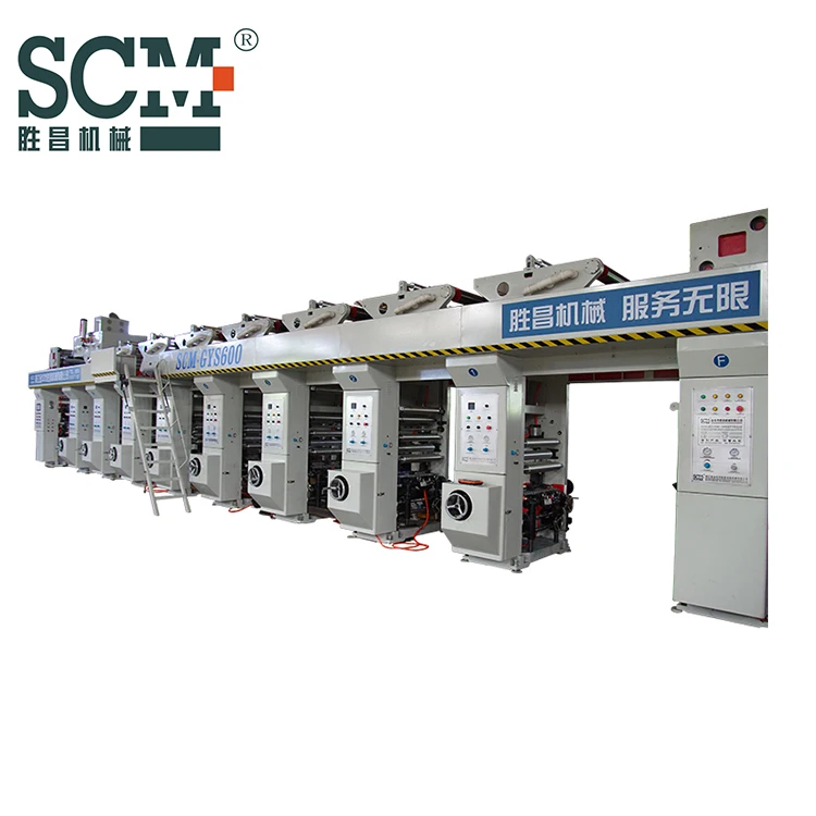 SCM Автоматическая Алюминиевая Фольга Воздушный шар пленка 8 цветов rotogravure печатная машина алюминиевая фольга пленка gravure печатная машина