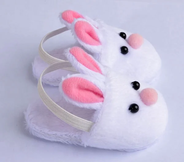 New Cute Felt Baby Dolls Plush Slippers