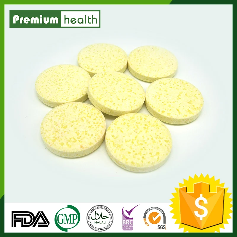 
GMP Certified Orange Vitamin C 1000mg Effervescent tablets (superior antioxidant)Oem Private label 