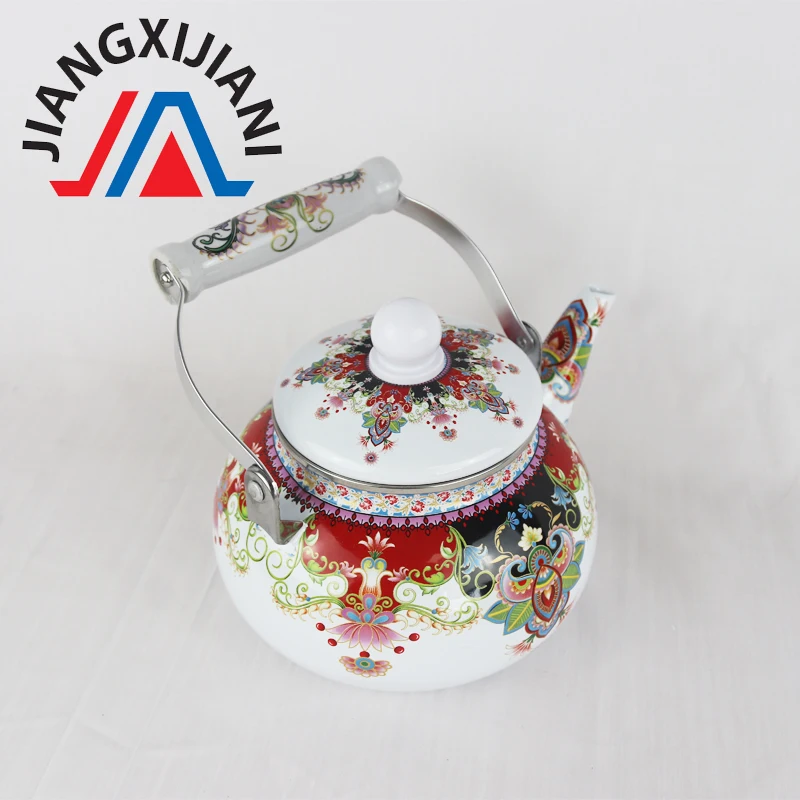 2,5л турецкий эмалированный чайник с керамической ручкой чайник