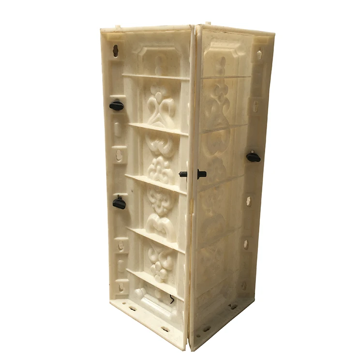 Customized concrete ABS rail side column baluster mould for balustrade outside