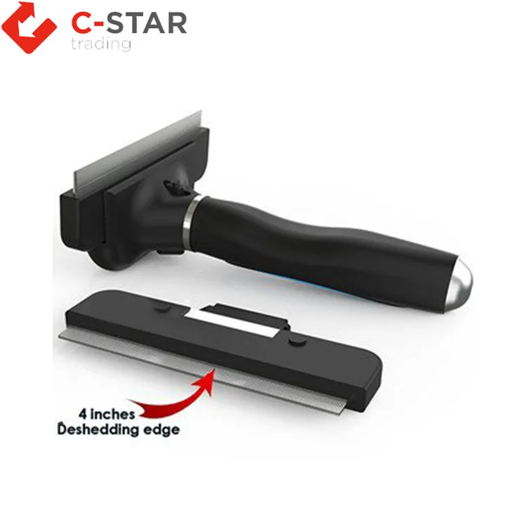 Hot selling good quality pet dog  deshedding grooming tool