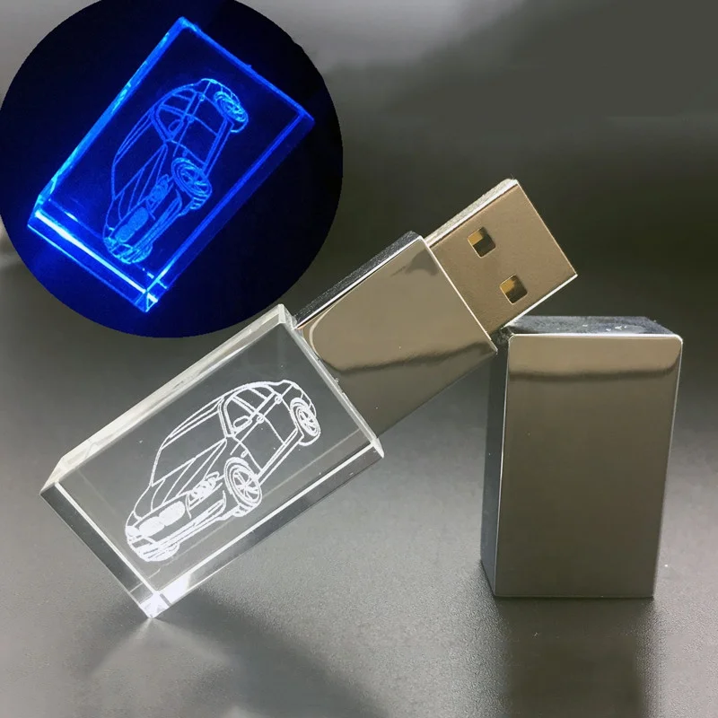 2019 FREE SAMPLE Cheap Customized LOGO acrylic 16G flash drive / Glass crystal USB 2.0 pen drive Memory /usb flash drive crystal