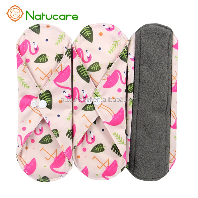 
Reusable Charcoal Bamboo Cloth Menstrual Pads Washable Sanitary Pads  (60635474617)