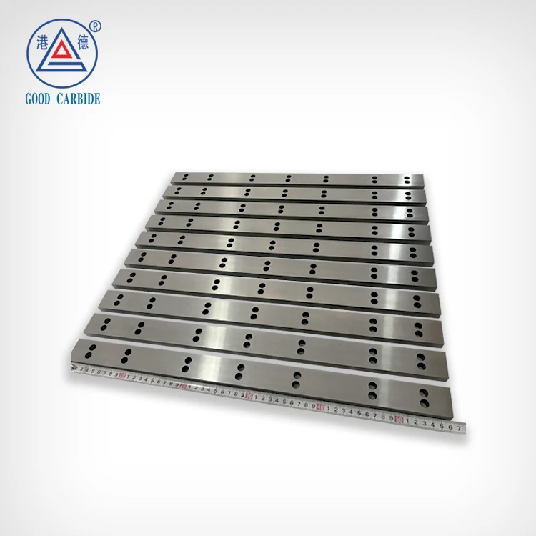 customized preform tungsten carbide cutting knives: tobacco knives / razor / slotted blades