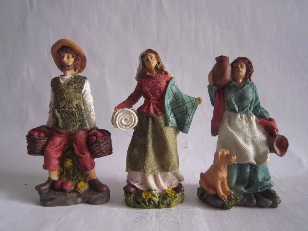 2018 new three piece resin nativity for sale