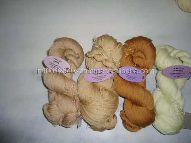 Пряжа из шелка и шерсти