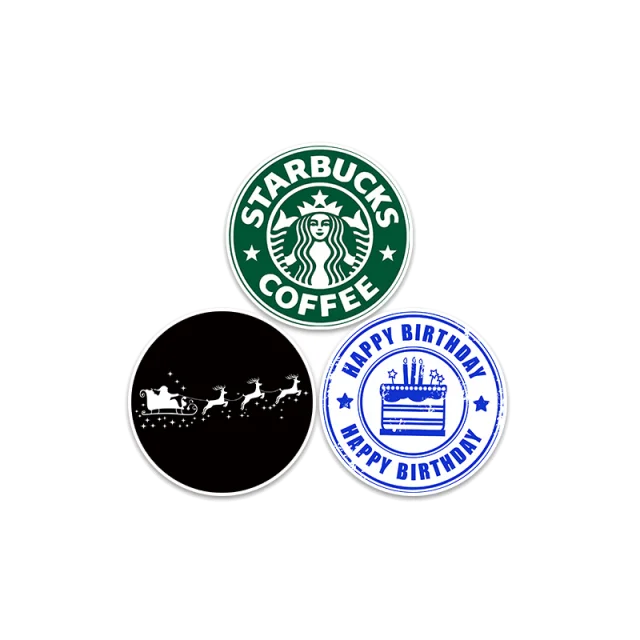 
53mm diameter glass gobo colorful image gobo slide for advertising projector 