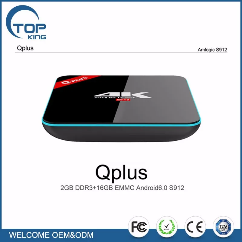 Лучшая цена QPlus S912 окта основные 3 ГБ RAM 16 ГБ ROM 2.4 Г + 5 Г WI-FI Bluetooth 4.0 интернет smart tv box q plus