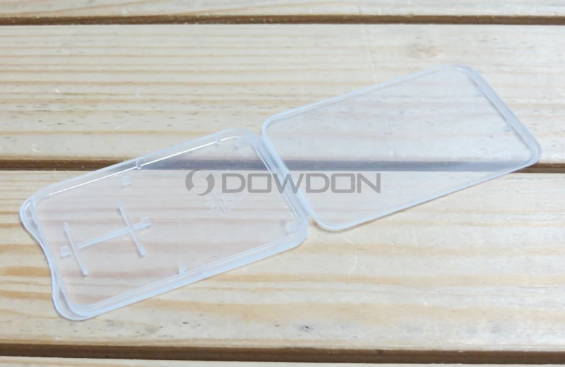 Transparent Plastic Standard SD Memory Card Case Holder Box Storage Carry Storage Box for SD TF Card