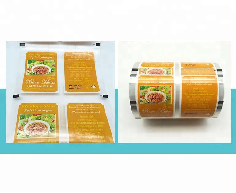 Food packaging plastic roll film for spirit vinegar