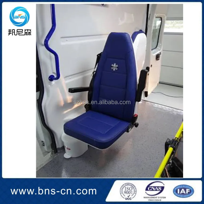 Multifunction Folding Rotating Ambulance Seat With Vertical And Horizontal Adjustment
