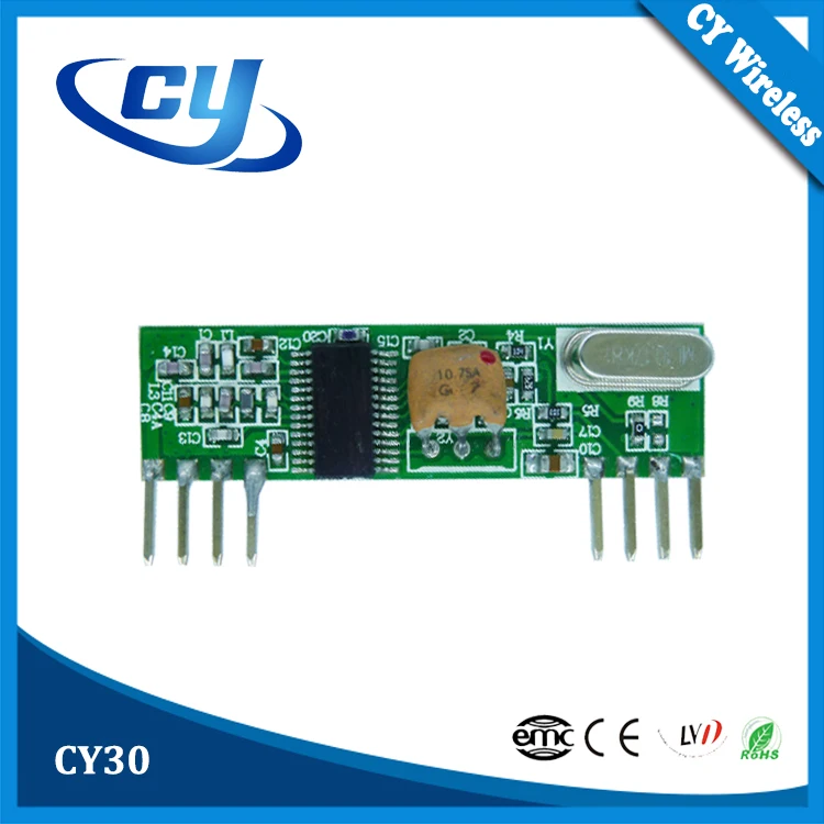 CY30 ASK/OOK Superheterodyne Wireless 433mhz ASK Receiver Module