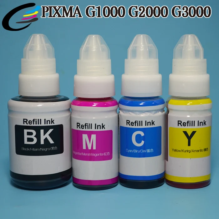 FCOLOR GI-290 New Dye Ink Refill Kit for Canon PIXMA G1200 G2200 G3200 Printer 100ml & 500ml Volumes