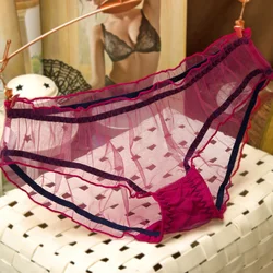 SP4072A Sexy Mesh Transparent New Women Triangle Panties
