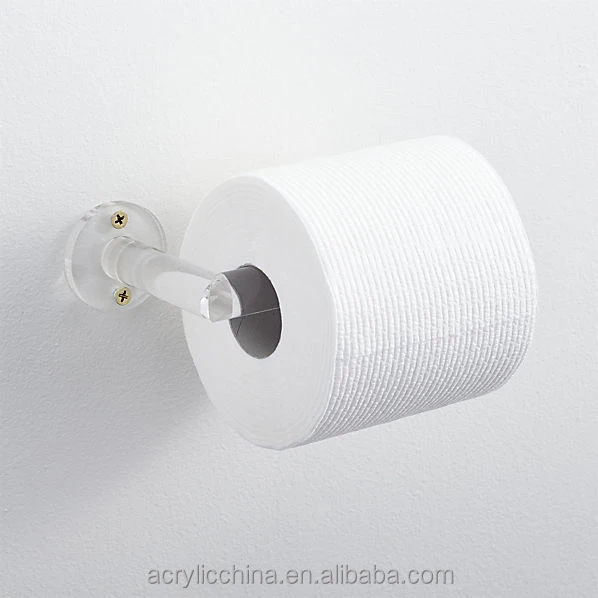 Акриловый держатель для туалетной бумаги, высококачественный прозрачный акриловый держатель для туалетной бумаги