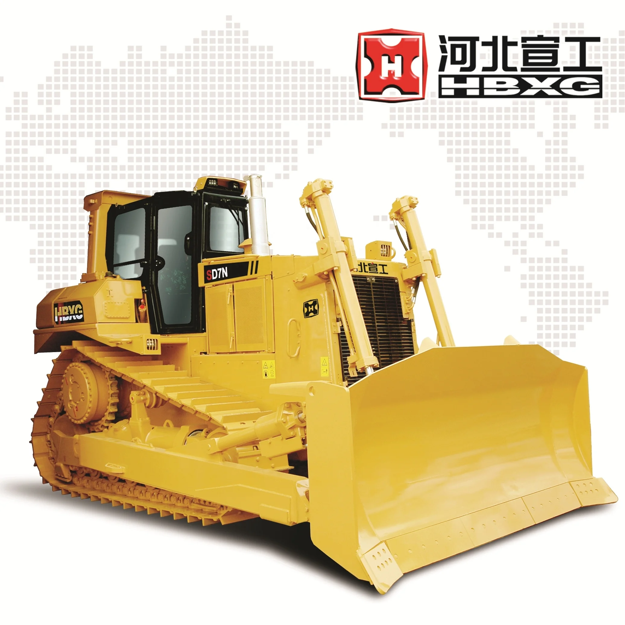 
Chinese Hydraulic Bulldozer 230hp Crawler Bulldozer 8.4m3 Dozer HBXG Brand New SD7 