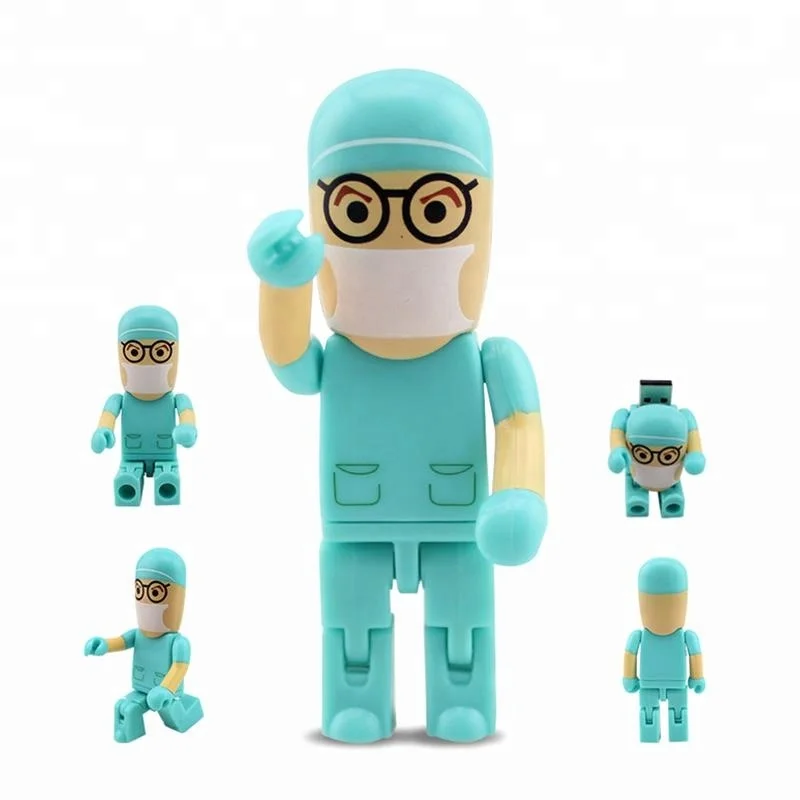 Мультфильм персонаж usb флешка мини робот мульти Емкость usb флеш-накопитель памяти