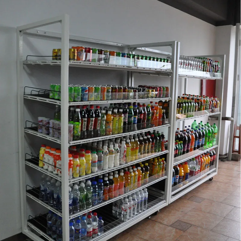 China supermarket display shelves roller storage shelves