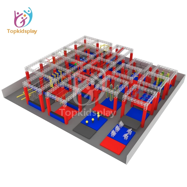 Best Rectangle Trampoline Commercial Ninja Course