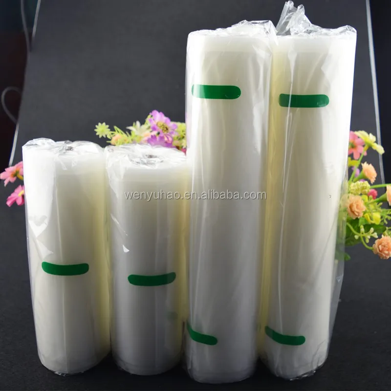 Textured Embossed Vacuum Sealer Food Grade Saver Packaging Roll Bag Nylon Custom Heat Seal OEM Transparent Pa Pe Storage Plastic