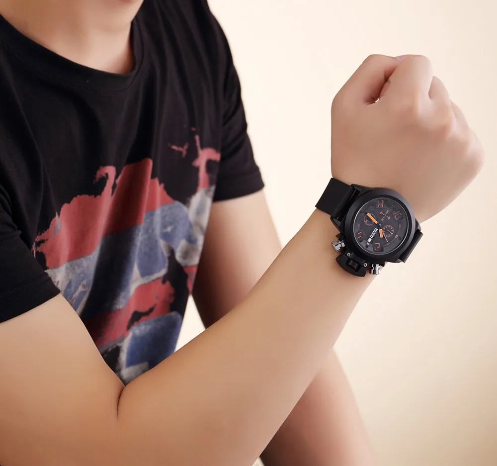 popular men top 10 wrist watch brands luxury water resistant quartz wrist watch