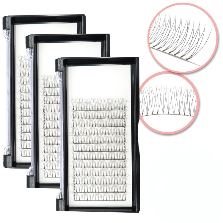  3D4D 5D Pre Made Fan Eyelashes Extension Wholesale 2D 3D Korea PBT Fiber Soft and Strong 2-4 Weeks Hand OEM