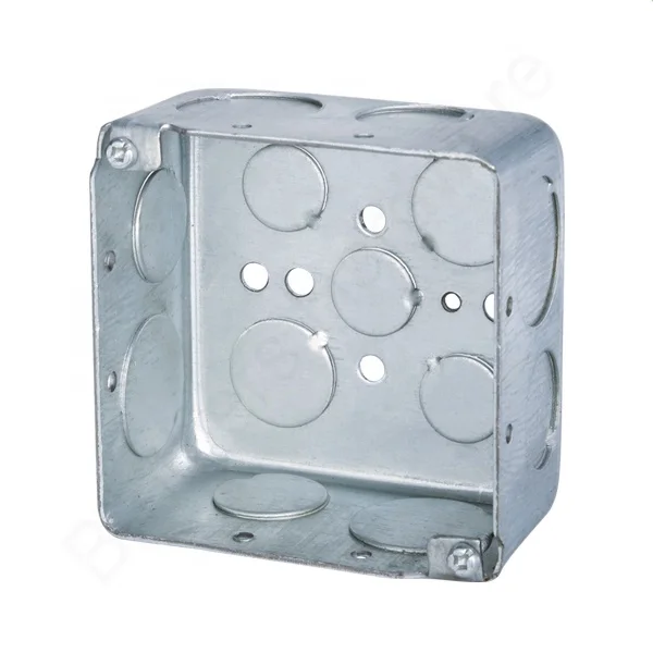 Металлическая квадратная коробка для розеток, 4 дюйма, сертификат UL