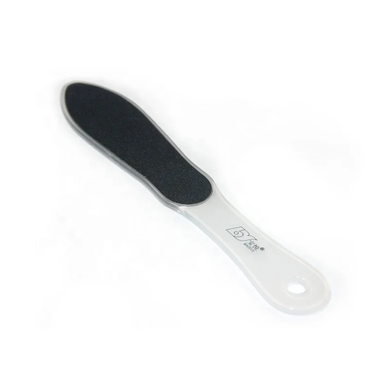 China factory supply cheap transparent plastic handle sand pedicure foot file